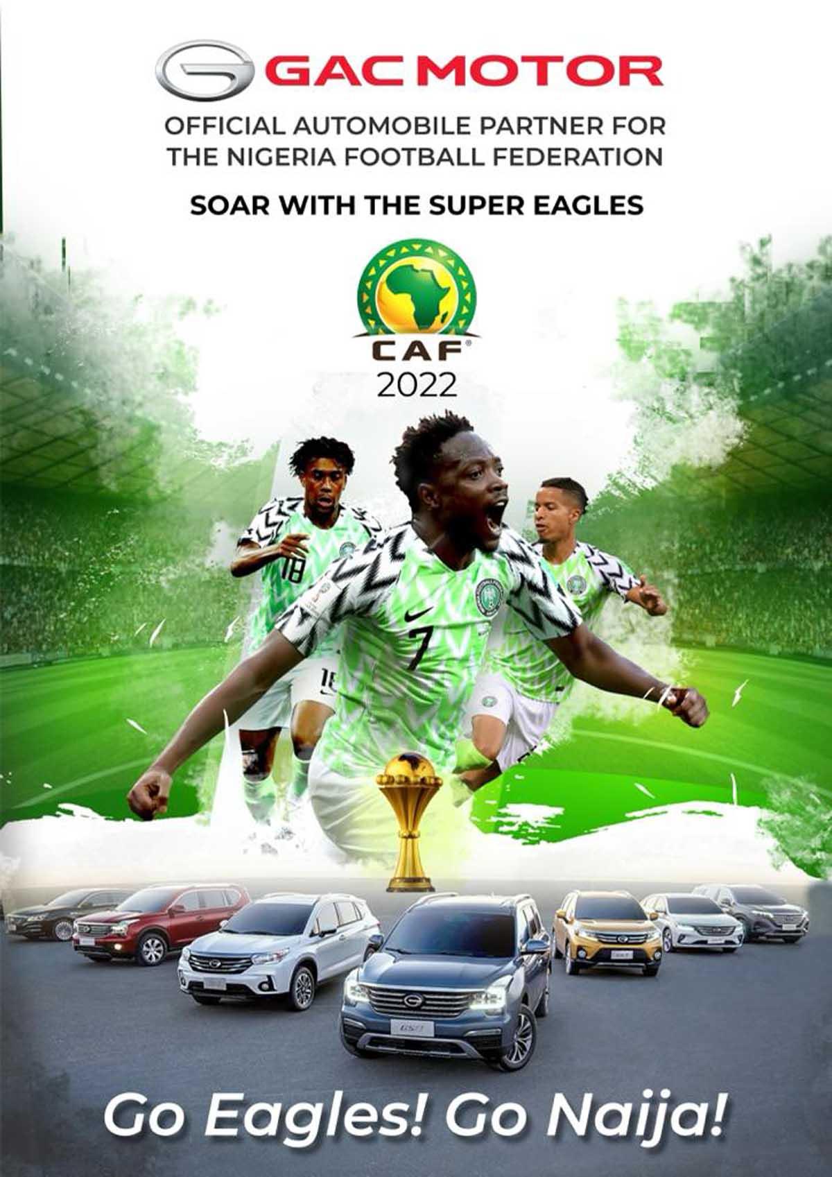 GAC Motor congratulates the Huge Eagles as they discontinuance sturdy in the Neighborhood stage of AFCON