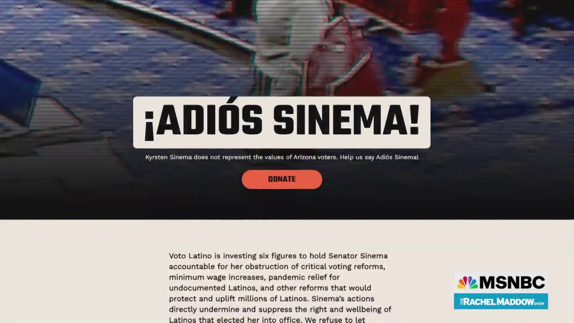 Citing political betrayal, Voto Latino launches marketing campaign to usa Kyrsten Sinema