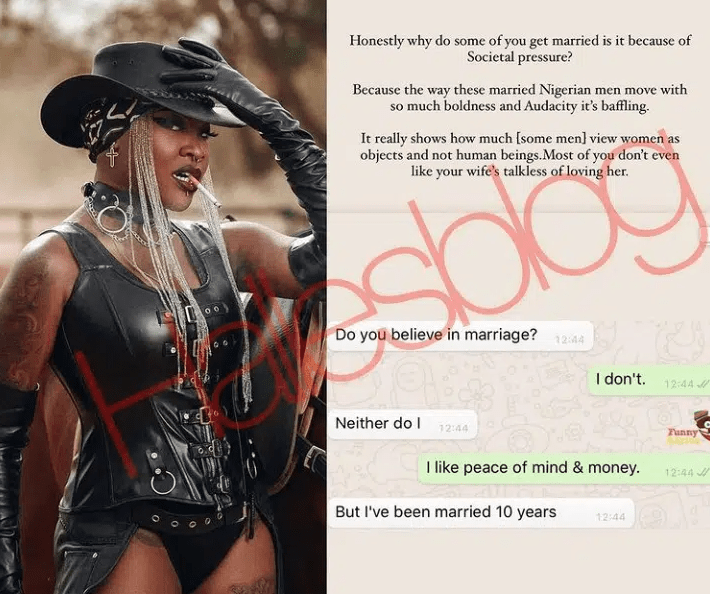 Why Operate Men Accumulate Married Knowing They Can’t Cease Devoted? – Charly Boy’s Daughter, Dewy Queries Men