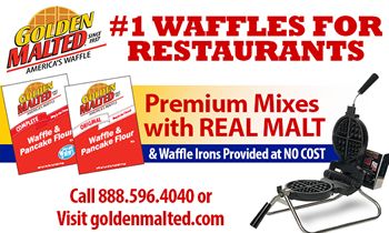 Add America’s #1 Waffles to Your Menu – Waffle Irons Equipped at No Trace with Golden Malted