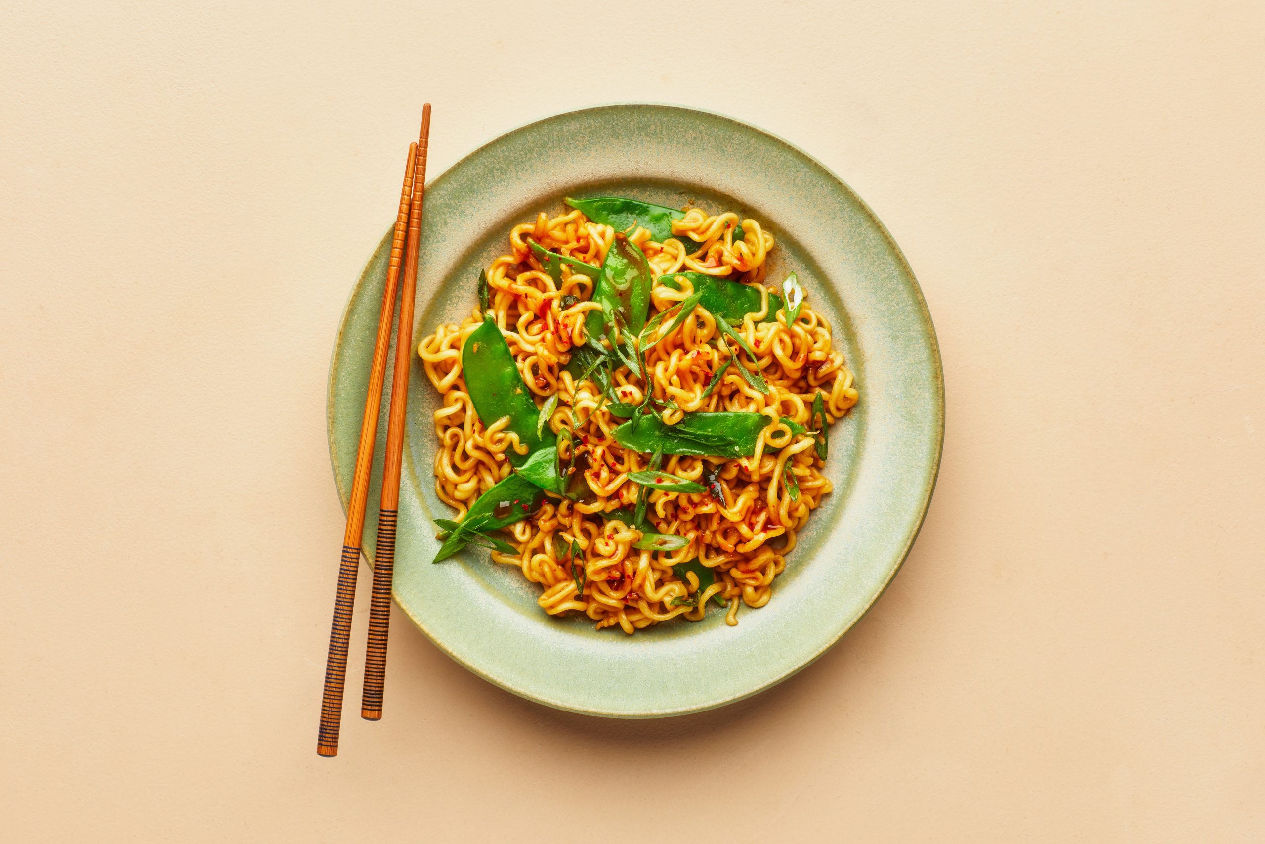 Nutty Umami Noodles With Scallion Brown Butter and Snow Peas