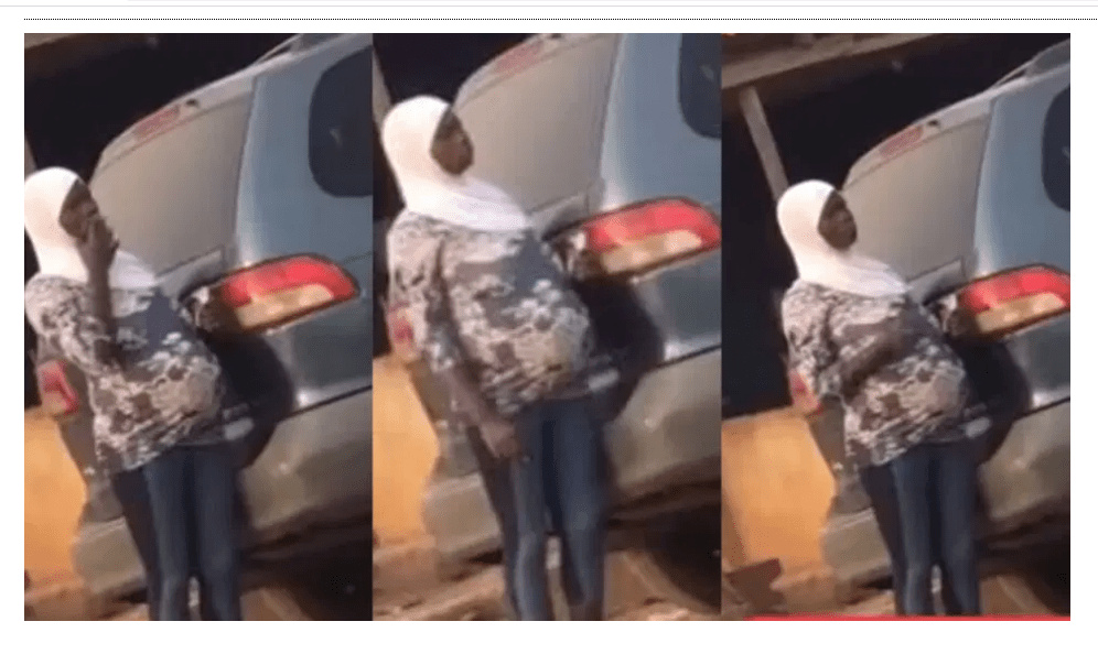 Closely Pregnant Girl Noticed Smoking In Public  (VIDEO)