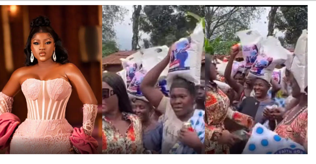 Village Widows Rally Round Actress Future Etiko For Making Them Completely happy On Her Birthday