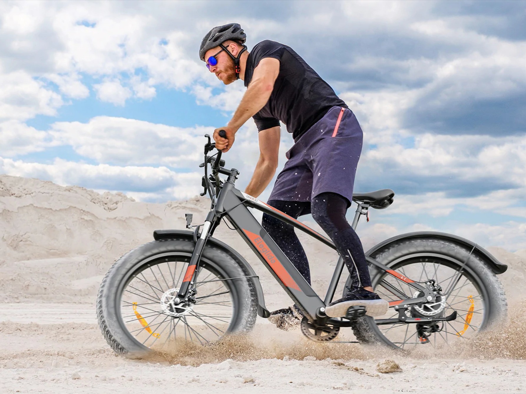 Eleglide Tankroll fat-tire electrical bicycle has 70 km vary and 740 W peak energy