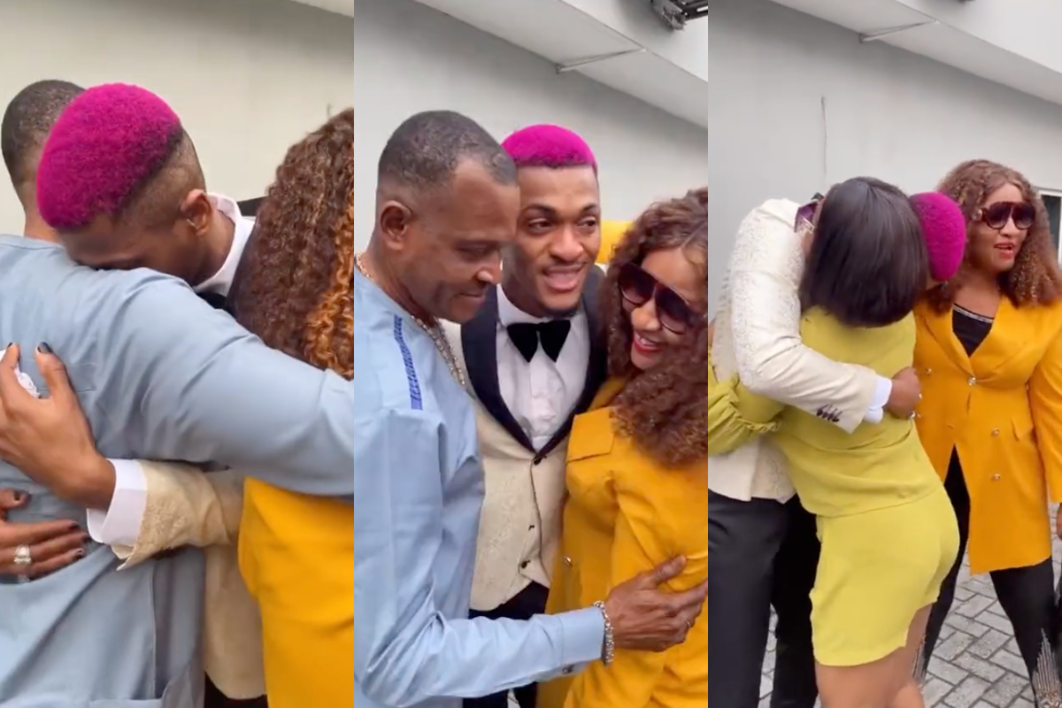 Second BBNaija Star, Groovy Reunited With His Stunning Sisters & Dad and mom