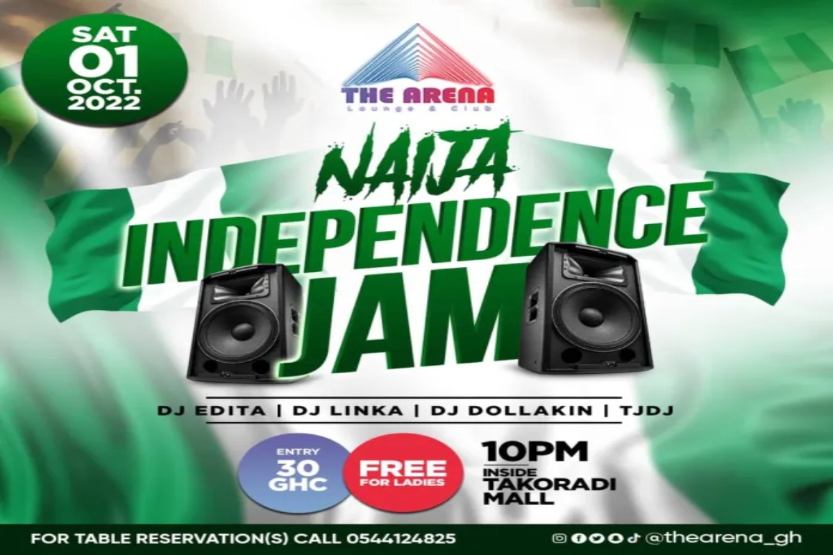 Area Lounge To ‘Naija Independence Jam’