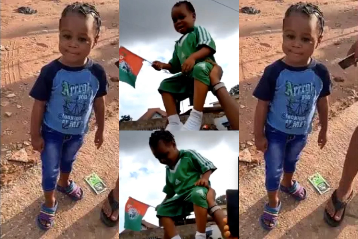 “I Am A Single Mum” – Mom of Little ‘Obidient’ Who Participated In Peter Obi’s Rally Shares Plight (VIDEO)
