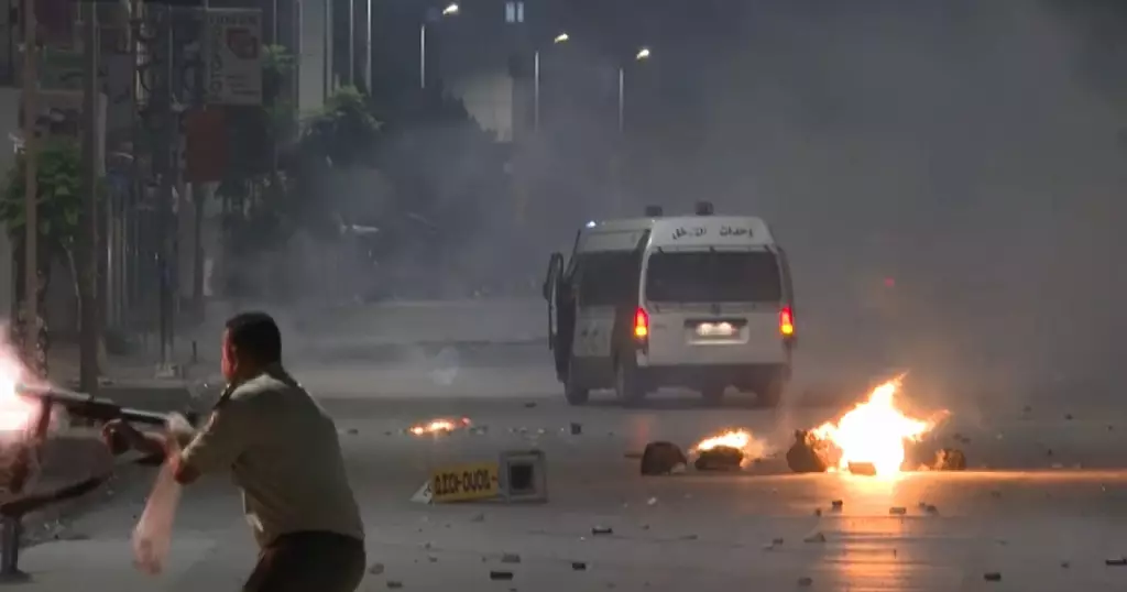 Police and demonstrators conflict in Tunisia following the dying of a person