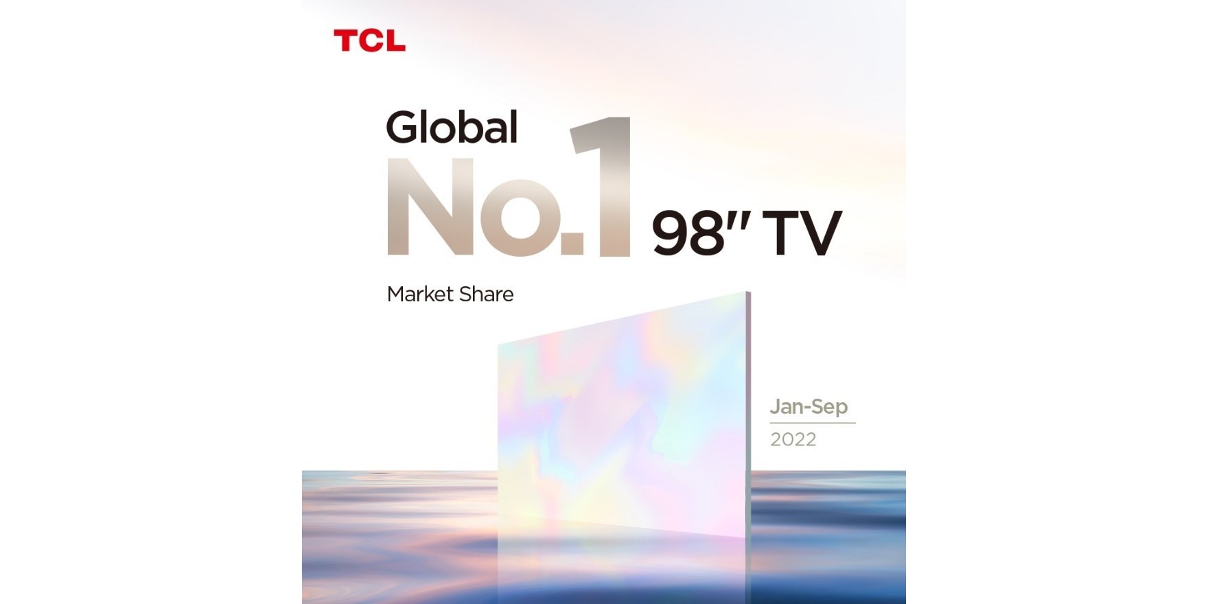 TCL declares itself #1 within the 98-inch TV market