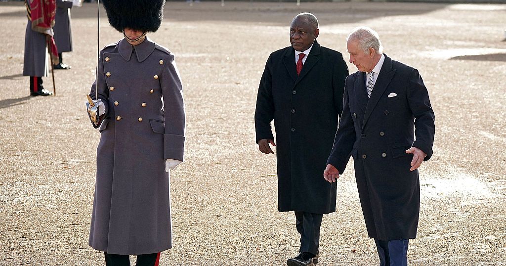 Britain’s King Charles III hosts South Africa president for first state go to of his reign