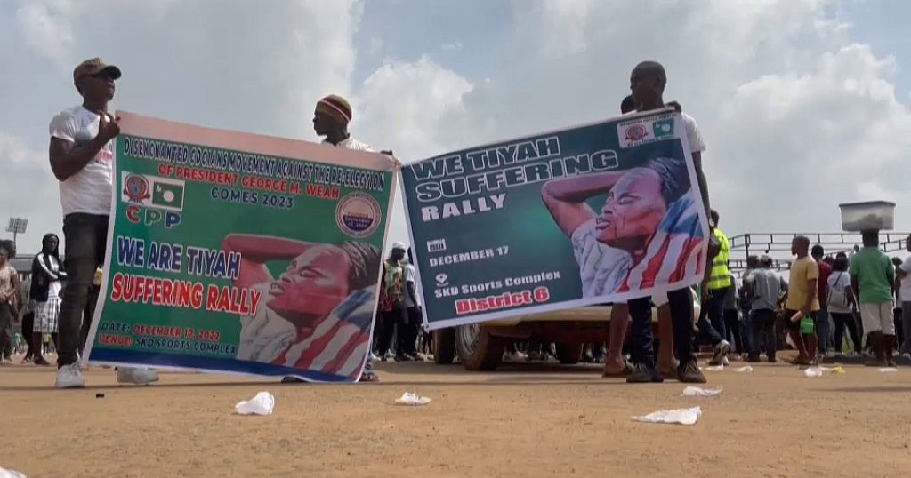 Liberia’s opposition supporters rally in Monrovia