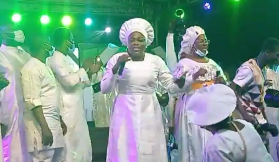 Funke Akindele takes Lagos guber bid to God at CCC Imeko