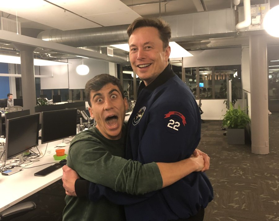 Elon Musk Hugs Superfan, Fidias Panayiotou, after Three Months of Making an attempt