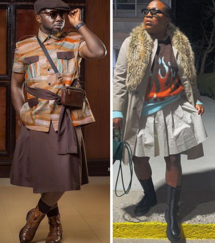 Meet Vogue Critic Charlie Dior, The 2nd Ghanaian Man To Be part of Zaraman Osebo In Sporting Skirt