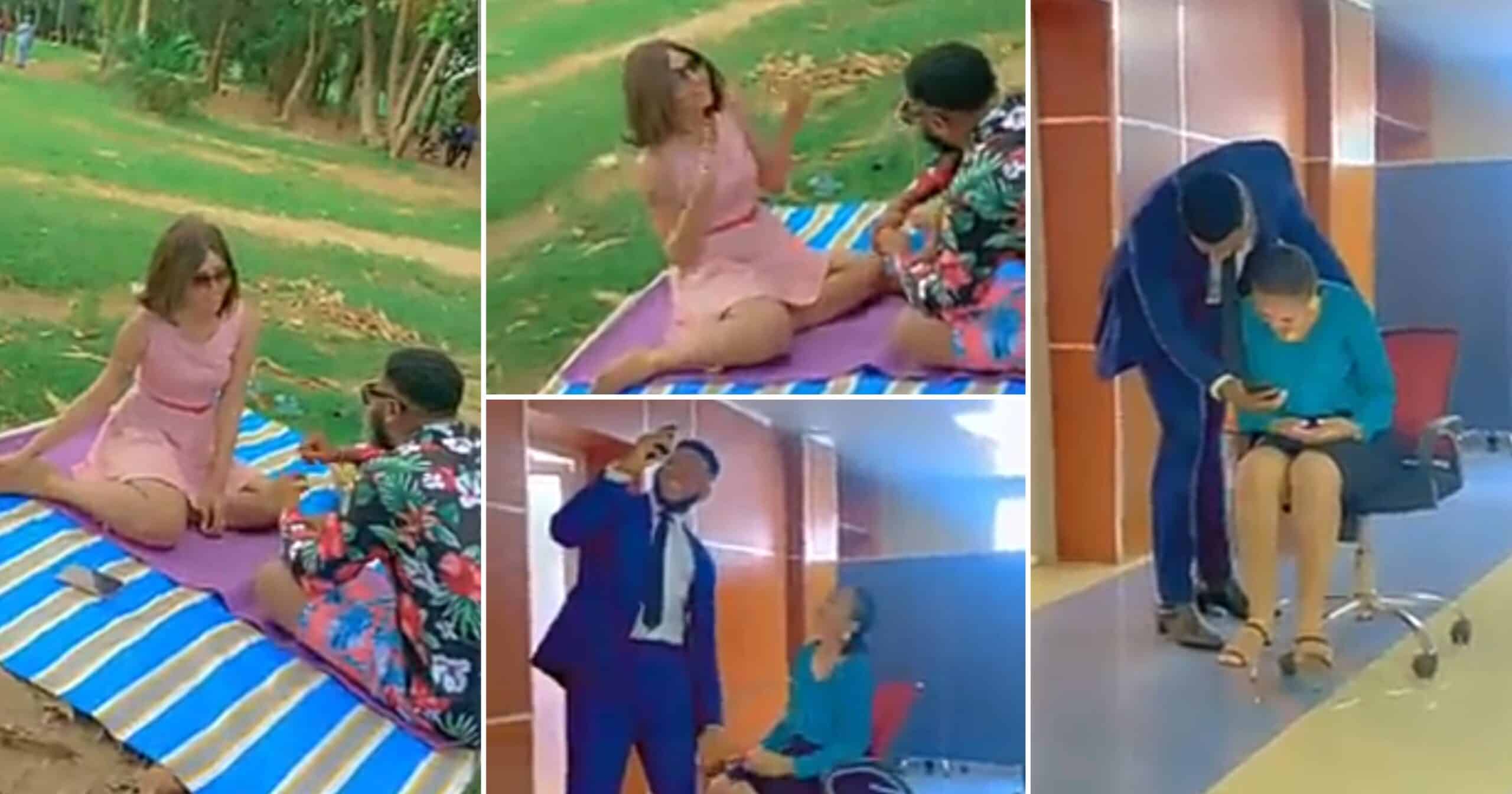 “It’s effectively bro” – Fan consoles Somadina Adinma as he shares ‘behind the scenes’ with Regina Daniels, he reacts