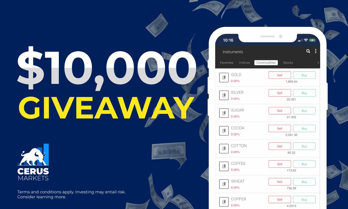 Cerus Markets Launches its Cellular Buying and selling App $10,000 Giveaway