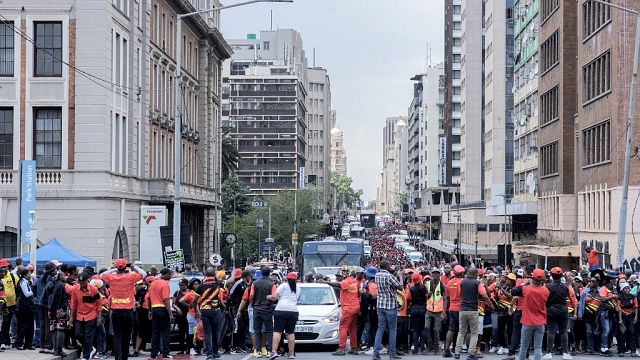 South Africa: Public sector employees protest, demand wage improve
