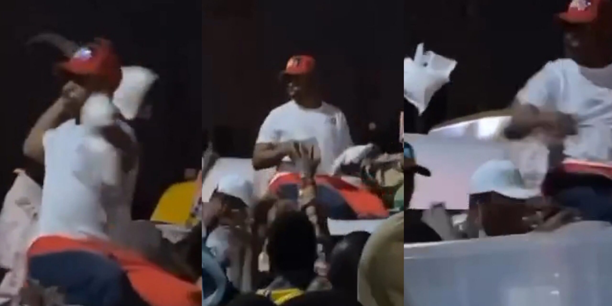 MC Oluomo shares packets of garri to residents in Ejigbo forward of gubernatorial election (Video)