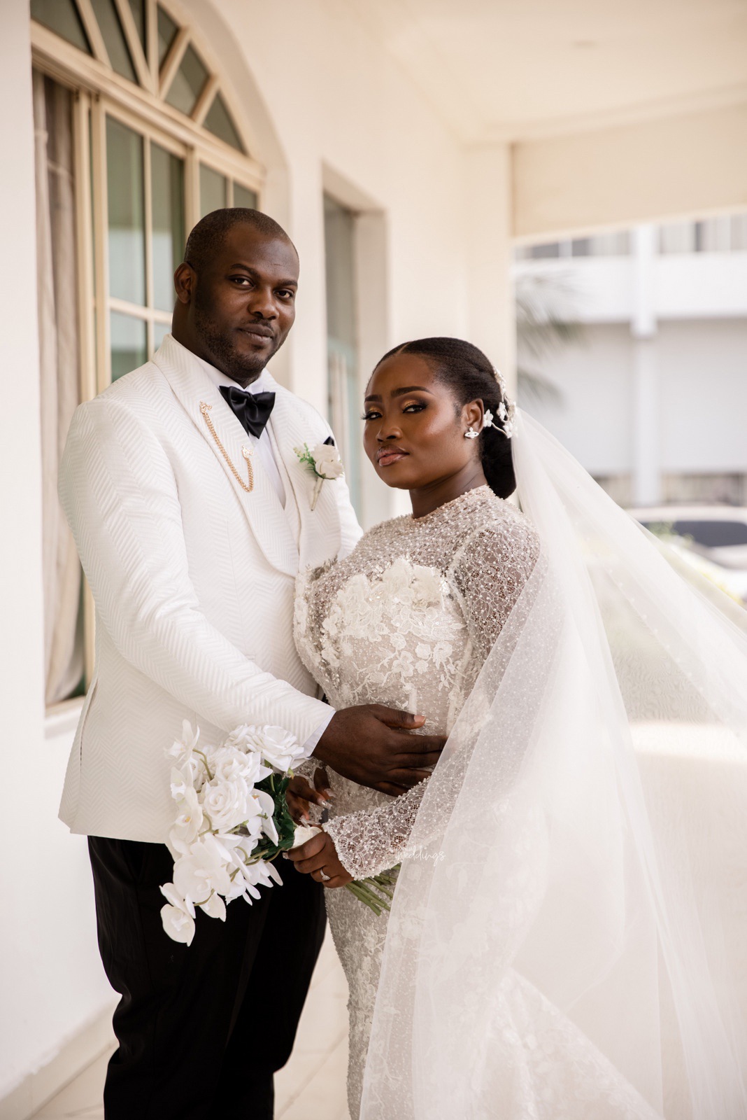 Ogochukwu & Alex’s White Wedding ceremony Was all Shades of Lovely!