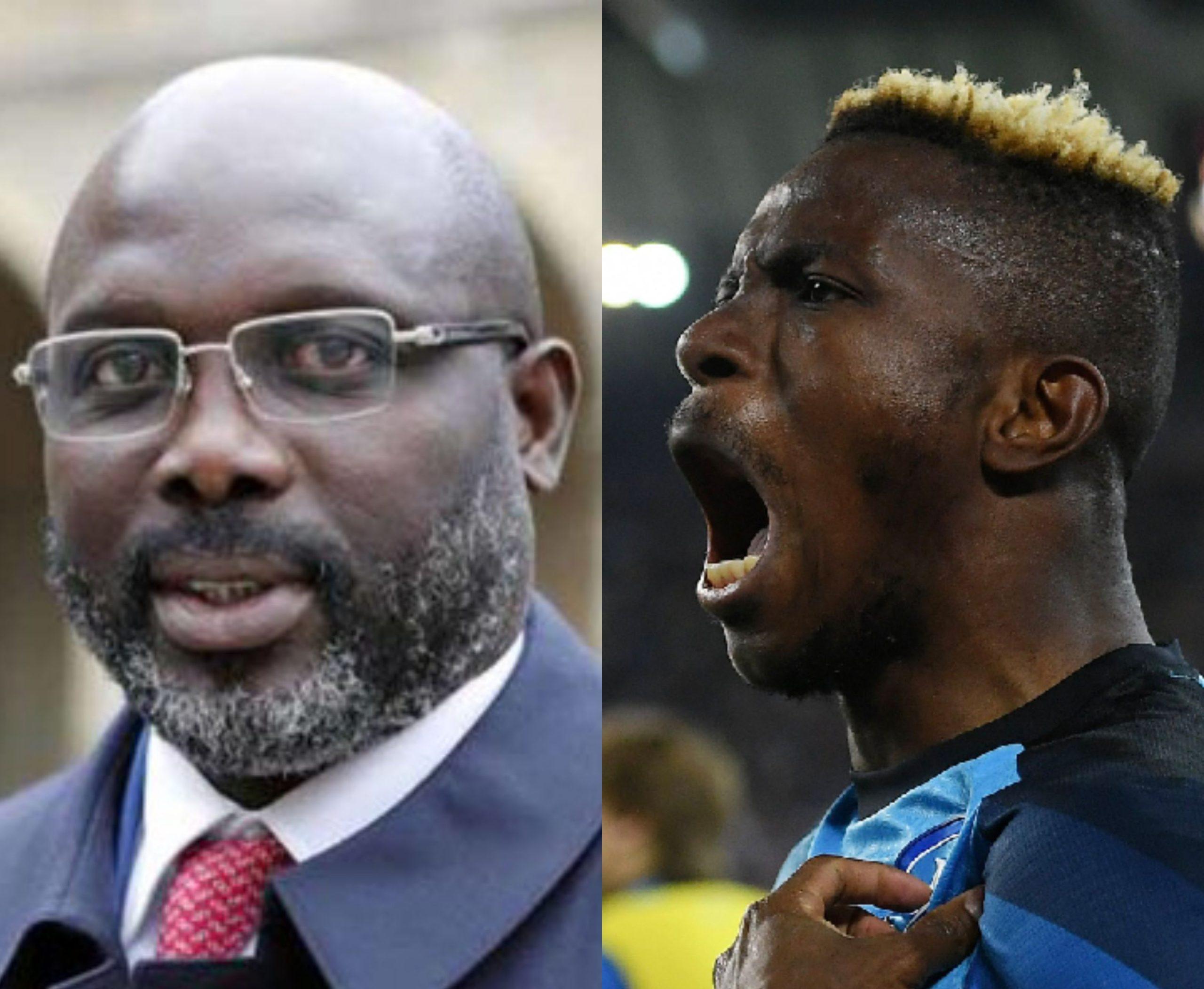 “I’m rooting for you Victor”-now Liberia President sends heartfelt message to Osimhen