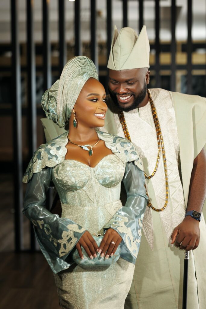 Miriam & Olorunfemi are Giving us all of the Feels of Love With Their Lovely Yoruba Trad