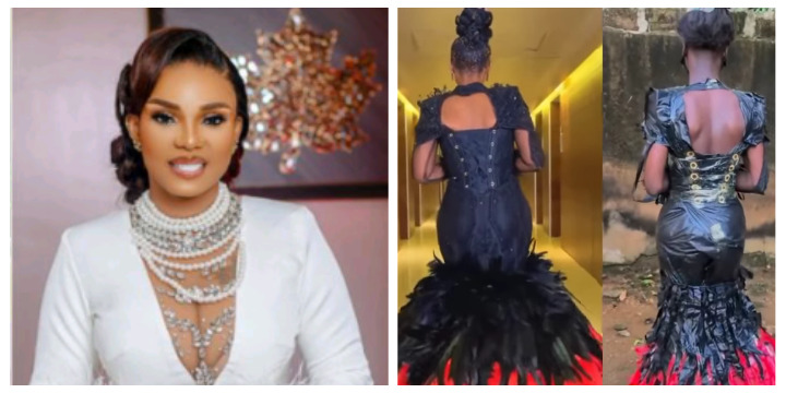 Iyabo Ojo blows sizzling after a fan messed along with her N37.5million gown