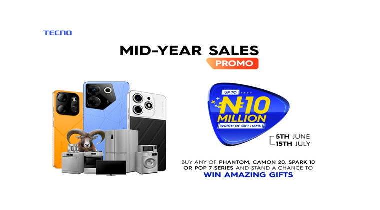 TECNO’s Mid-Yr Gross sales Promo provides ₦10,000,000 Price of Reward Objects to Prospects
