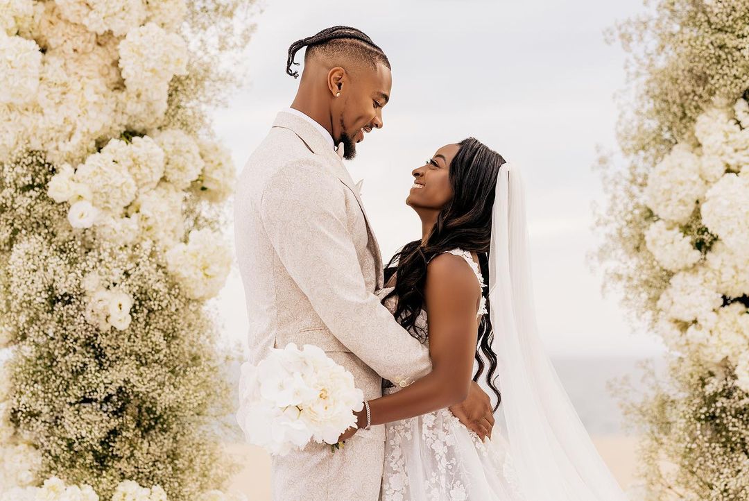 This Lovely Second at Simone Biles & Jonathan Owens’ Wedding ceremony Will Have You in Your Emotions!