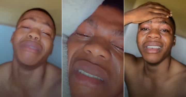 “This Boy Dey Vex Me”: Nigerian Man Cries a River after Girlfriend Dumped Him, Video Stirs Reactions