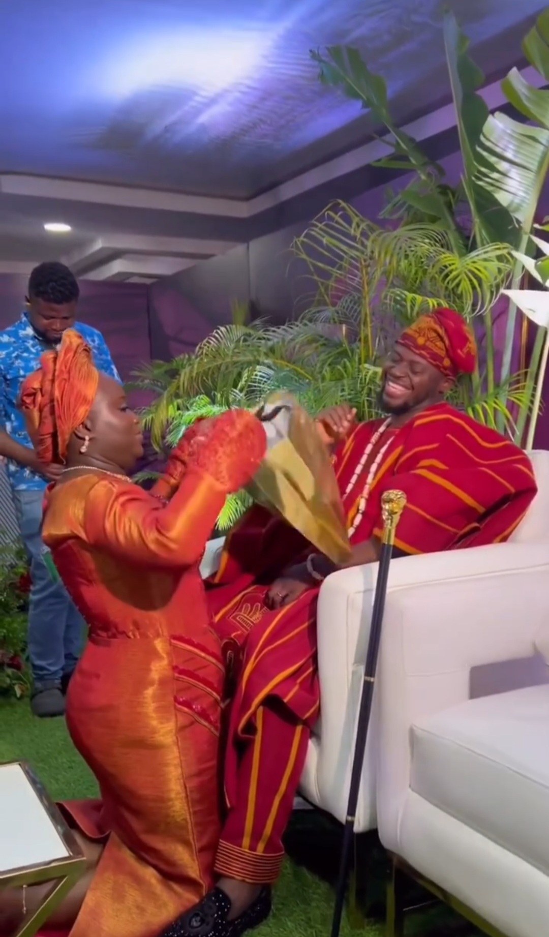 This Couple’s Candy Second at Their Trad Will Have You Appreciating The Yoruba Tradition!