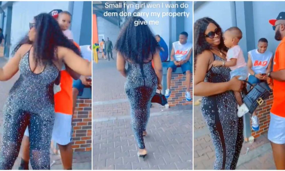 “Face Your Work”: Spouse Kinds Slay Queen in Public, Husband Rapidly Offers Her Their Child, She Laughs