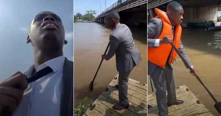 “Vehicles Can’t Transfer Right here”: Man Who Obtained New Job Devastated as He Enters Boat to Office, Video Tendencies