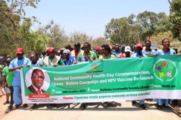 Malawi launches Tipewe Cholera/Covid-19 marketing campaign as a part of Nationwide Neighborhood Well being Day commemorations.