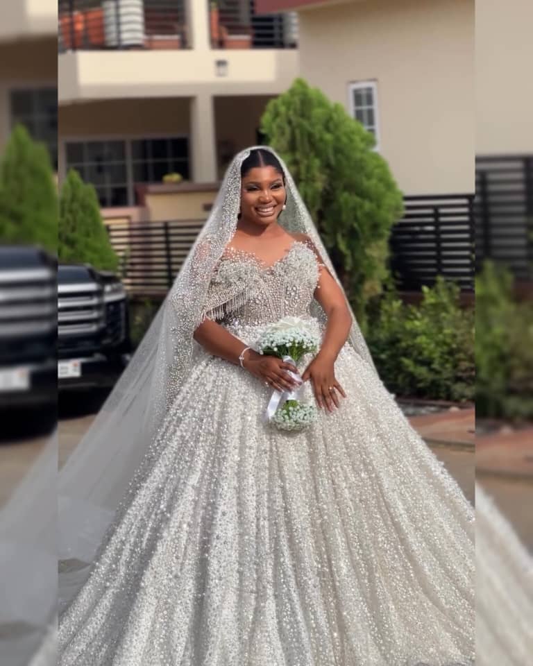 This Bride’s Costume Took 5 Months of Beading 1000’s of Crystals and Pearls! See The Consequence