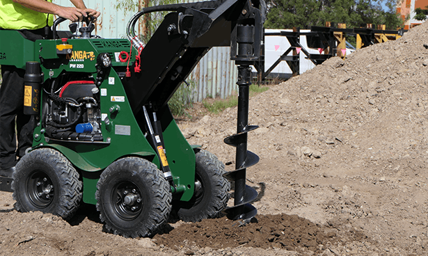 Kanga Claims “World’s Smallest Compact Skid Steer Loader” with Child 220