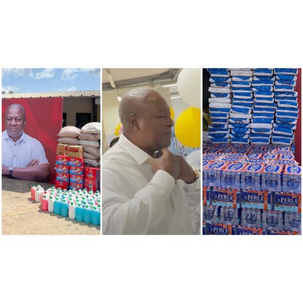 Former President John Mahama Donates 100s Of Gadgets To Shai Osudoku District Hospital To Mark His sixty fifth Birthday