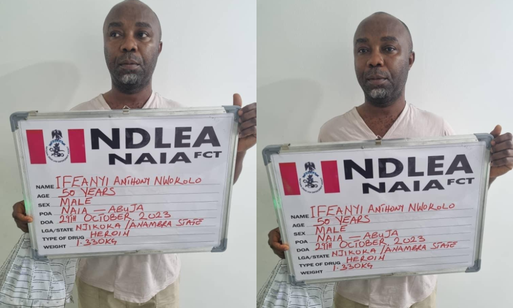 NDLEA arrests Enterprise man for Drug Trafficking after he excreted 86 wraps of heroin (Replace)