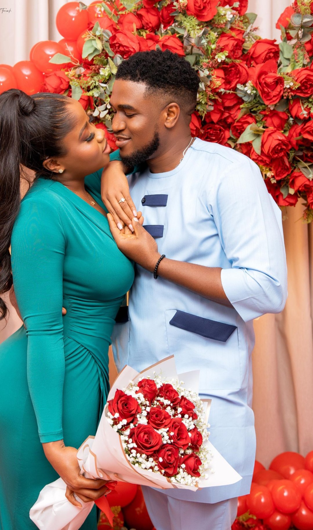 Dinner Date Turned Shock Proposal! Veekee James & Femi’s Proposal Will Make You Blush