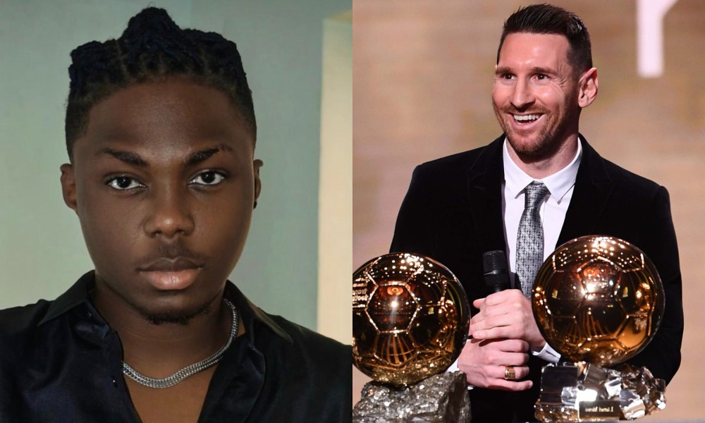 “Messi Didn’t Deserve To Win Ballon d’Or Over Haaland” – Singer Bayanni Spills