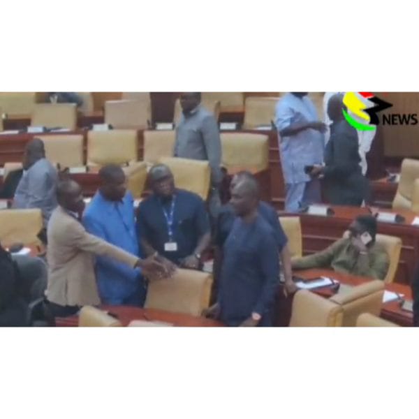 Video Of Kennedy Agyapong Rejecting A Handshake From His NPP MP’s For Not Voting For Him Pops Up