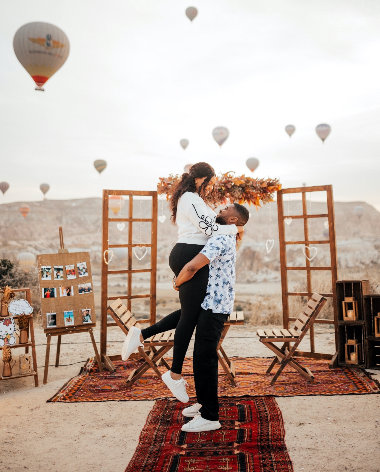 Vwede and Samuel’s Romantic #BNBling in Cappadocia Was All Shades of Candy!