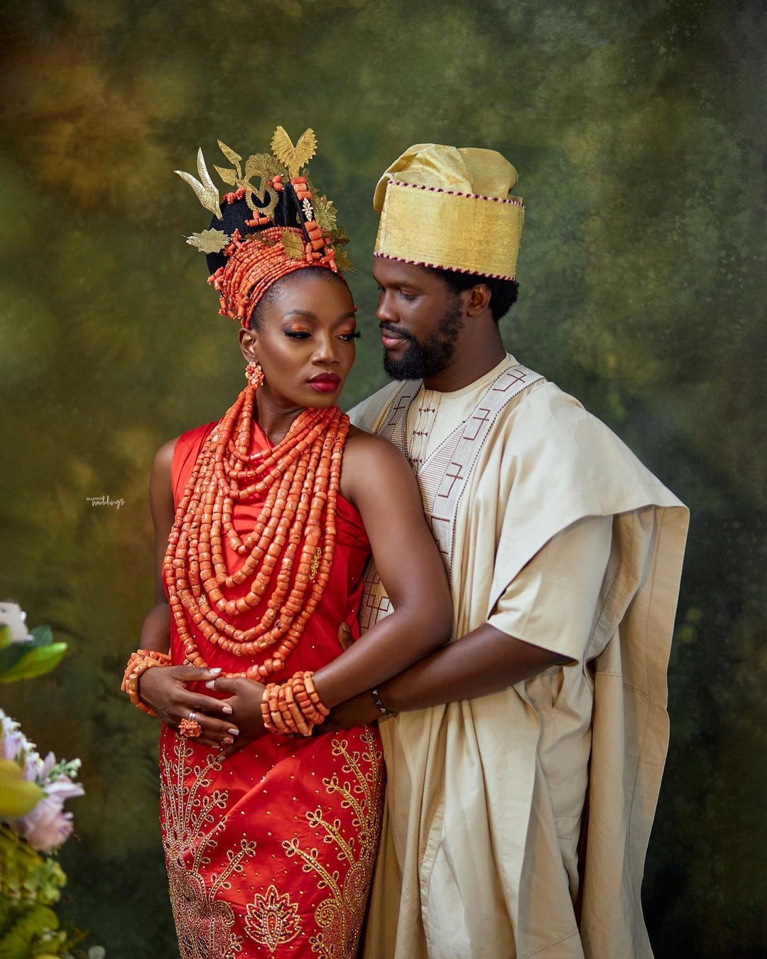 Lola and Esosa’s Yoruba-Edo Trad is all of the Color Your Day Wants!