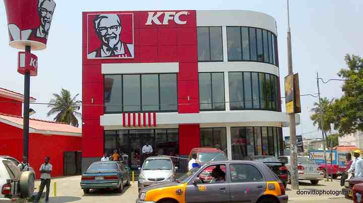 Slay Queens Chased Out of KFC in Haatso As Safety Guard Tags them ‘Ash*wo’ – Video Goes Viral