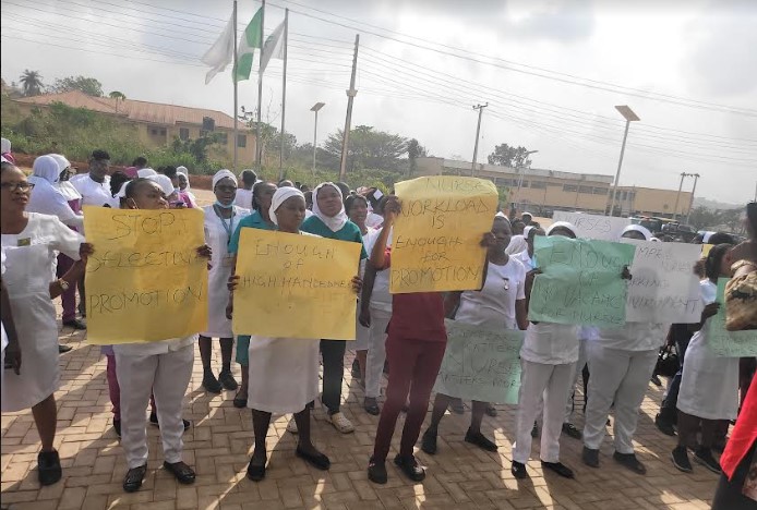 Ogun nurses protest alleged poor working situations, non-promotion