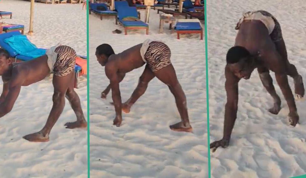 “African Has Skills”: Man Walks Like Gorilla, Stuns Individuals With Animal-Like Strikes on All Fours