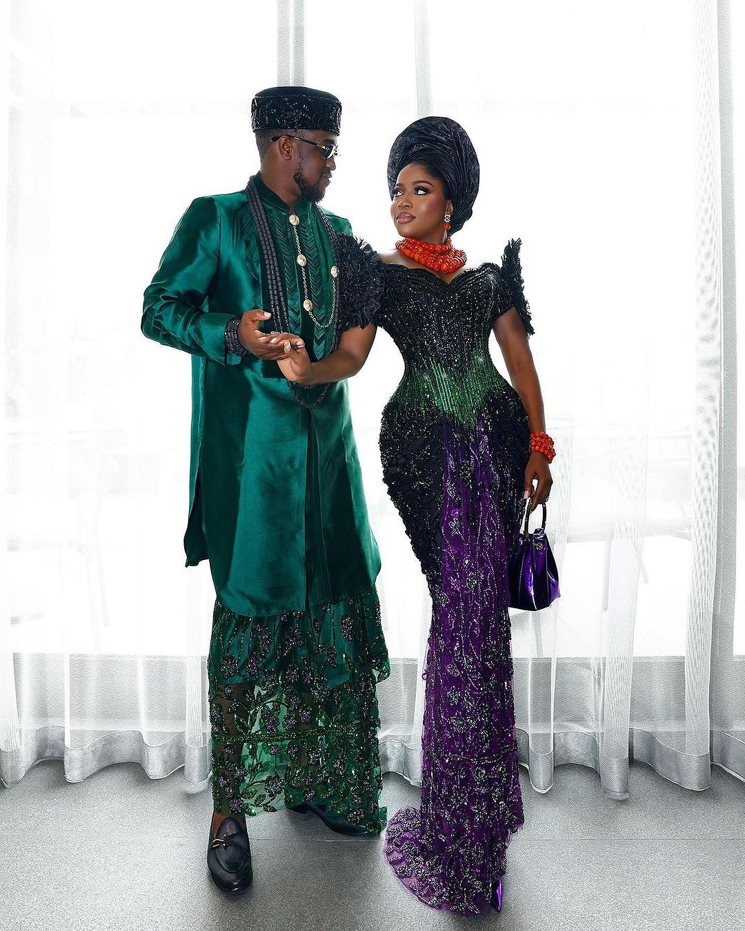 A Candy Ibibio-Yoruba Union! You’ve Bought To See These Stunning Highlights From Veekee James & Femi’s Trad