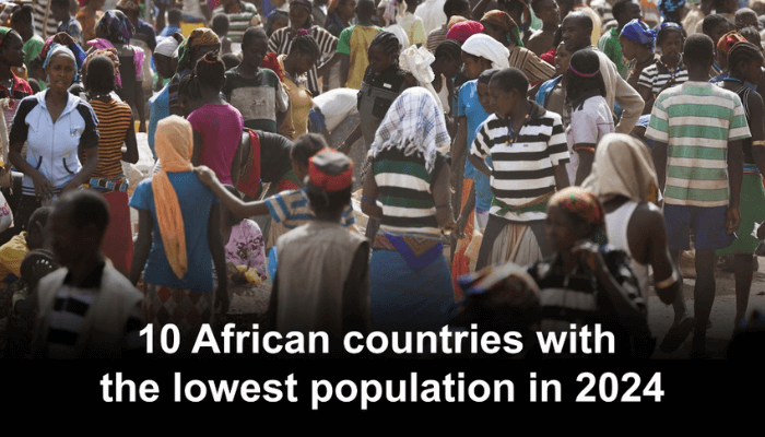 10 African nations with the bottom inhabitants in 2024