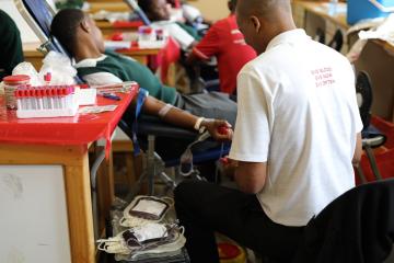 GIVE BLOOD, GIVE NOW, GIVE OFTEN