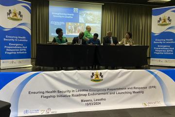 Lesotho Endorses Emergency, Preparedness, Response Flagship Initiative Roadmap to Guarantee Well being Safety