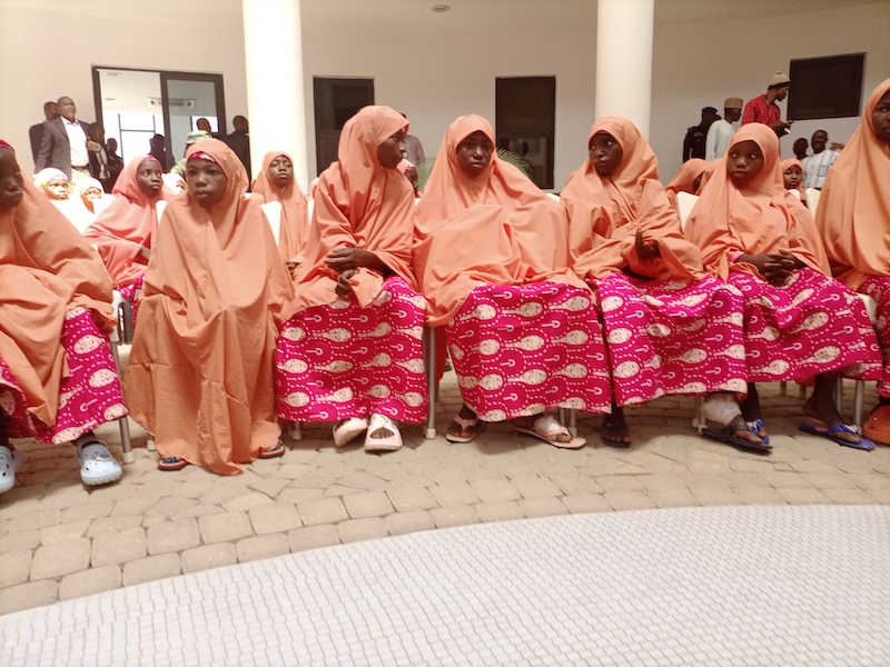 Gov Sani receives rescued 137 Kaduna college kids